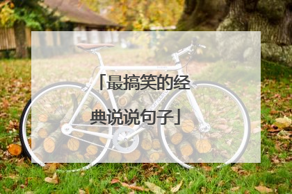 最搞笑的经典说说句子