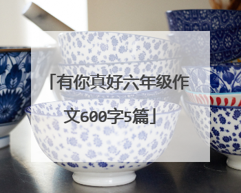 有你真好六年级作文600字5篇