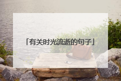 有关时光流逝的句子