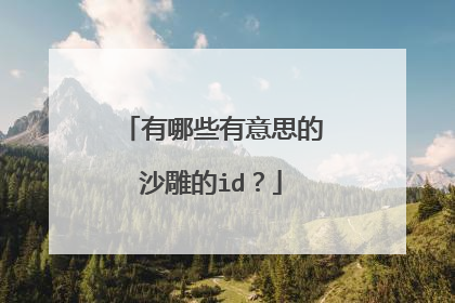 有哪些有意思的沙雕的id？