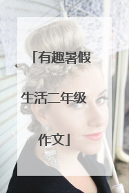 有趣暑假生活二年级作文