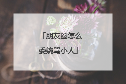 朋友圈怎么委婉骂小人