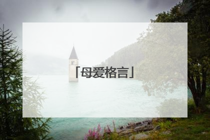 母爱格言