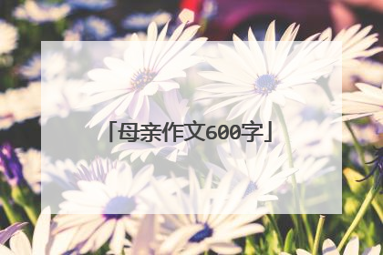 母亲作文600字