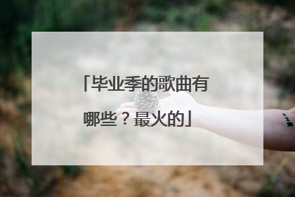 毕业季的歌曲有哪些？最火的