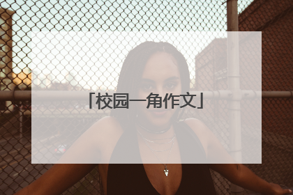 校园一角作文