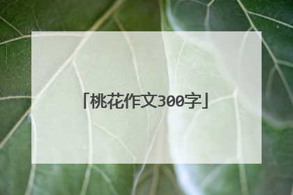 桃花作文300字