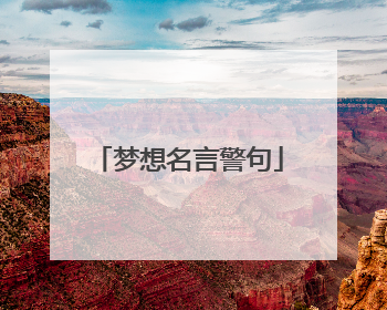 梦想名言警句