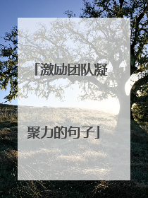 激励团队凝聚力的句子
