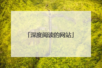 深度阅读的网站