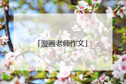 漫画老师作文
