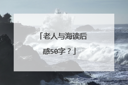 老人与海读后感50字？