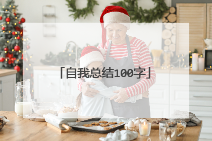 自我总结100字