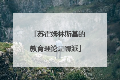 苏霍姆林斯基的教育理论是哪派