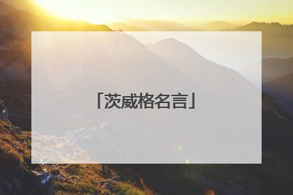 茨威格名言