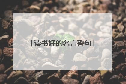 读书好的名言警句