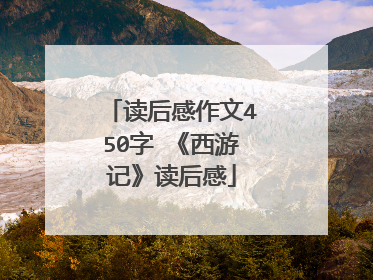 读后感作文450字 《西游记》读后感