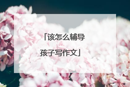 该怎么辅导孩子写作文