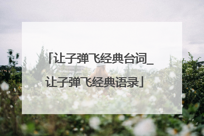 让子弹飞经典台词_让子弹飞经典语录