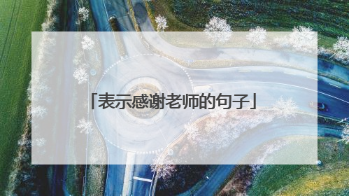 表示感谢老师的句子
