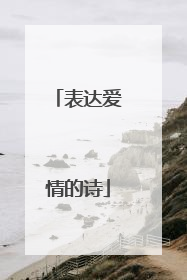 表达爱情的诗