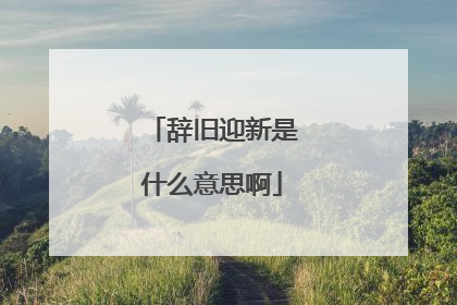 辞旧迎新是什么意思啊