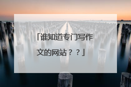 谁知道专门写作文的网站??