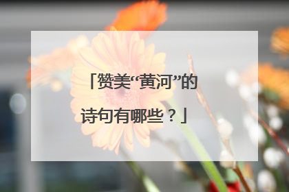 赞美“黄河”的诗句有哪些?