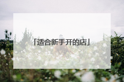 适合新手开的店