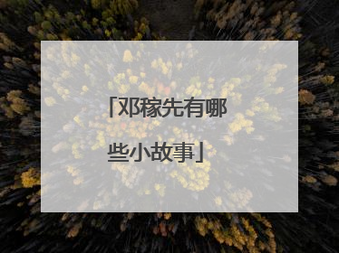 邓稼先有哪些小故事