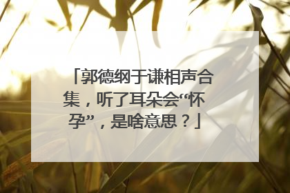 郭德纲于谦相声合集，听了耳朵会“怀孕”，是啥意思？