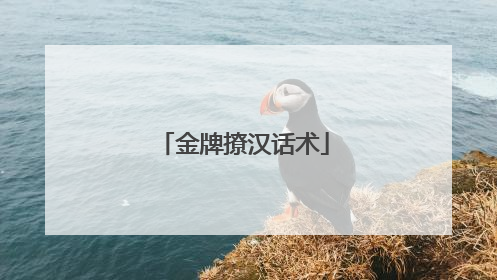 金牌撩汉话术