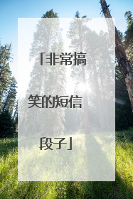 非常搞笑的短信段子