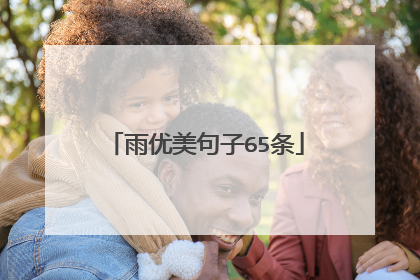 雨优美句子65条