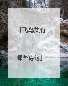 飞鸟集有哪些诗句