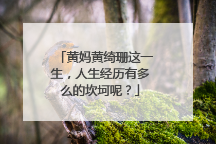 黄妈黄绮珊这一生，人生经历有多么的坎坷呢？