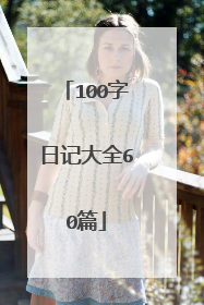 100字日记大全60篇