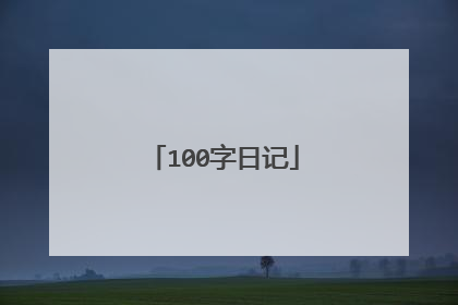 100字日记
