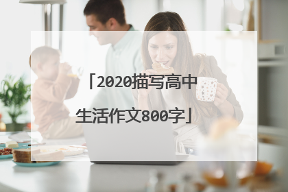 2020描写高中生活作文800字