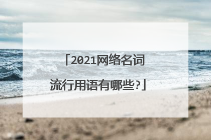 2021网络名词流行用语有哪些?