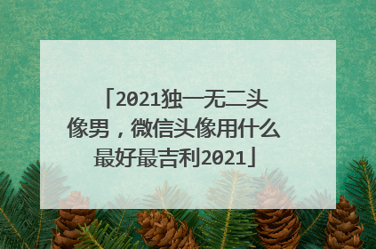 2021独一无二头像男，微信头像用什么最好最吉利2021