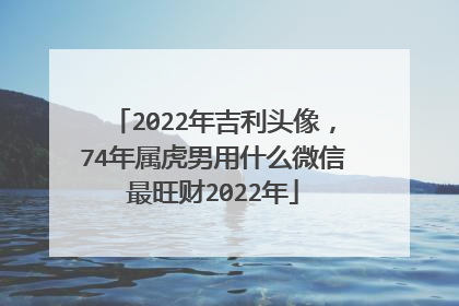 2022年吉利头像,74年属虎男用什么微信最旺财2022年