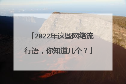 2022年这些网络流行语,你知道几个?