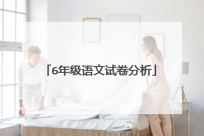 6年级语文试卷分析