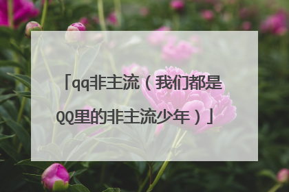 qq非主流(我们都是QQ里的非主流少年)
