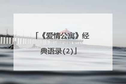 《爱情公寓》经典语录(2)