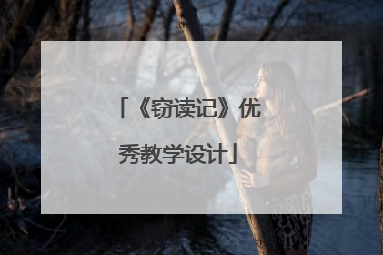《窃读记》优秀教学设计