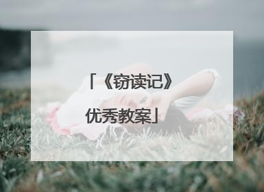 《窃读记》优秀教案