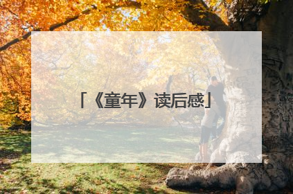 《童年》读后感