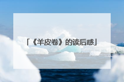 《羊皮卷》的读后感